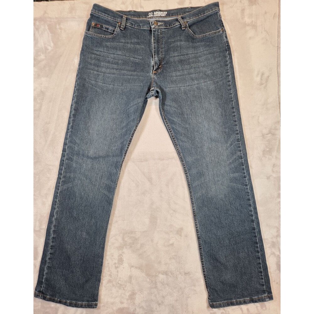 Wrangler 20X Advanced Comfort 02 Competition Bootcut Jeans Mens 38x32 Blue